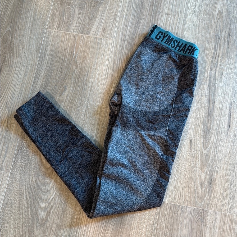 Gymshark Charcoal and Teal Leggings